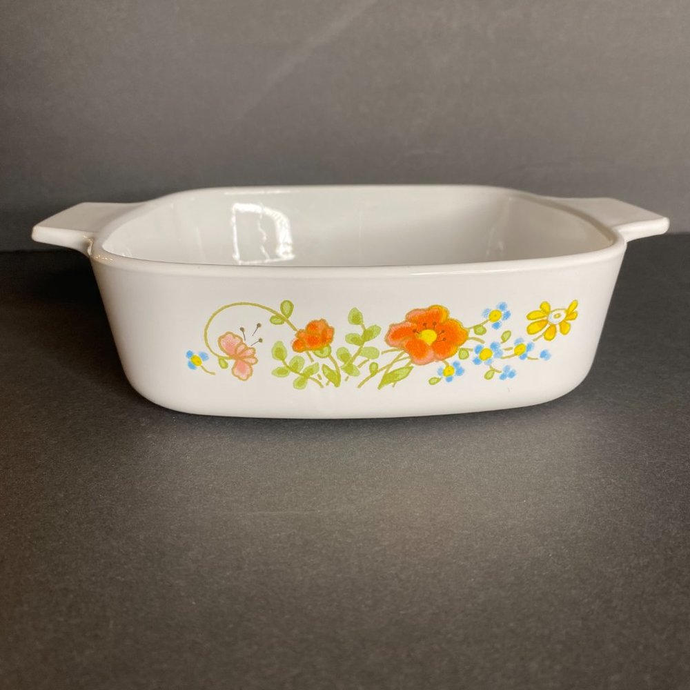 Vintage Corningware Wildflower 1 QT Casserole Dish